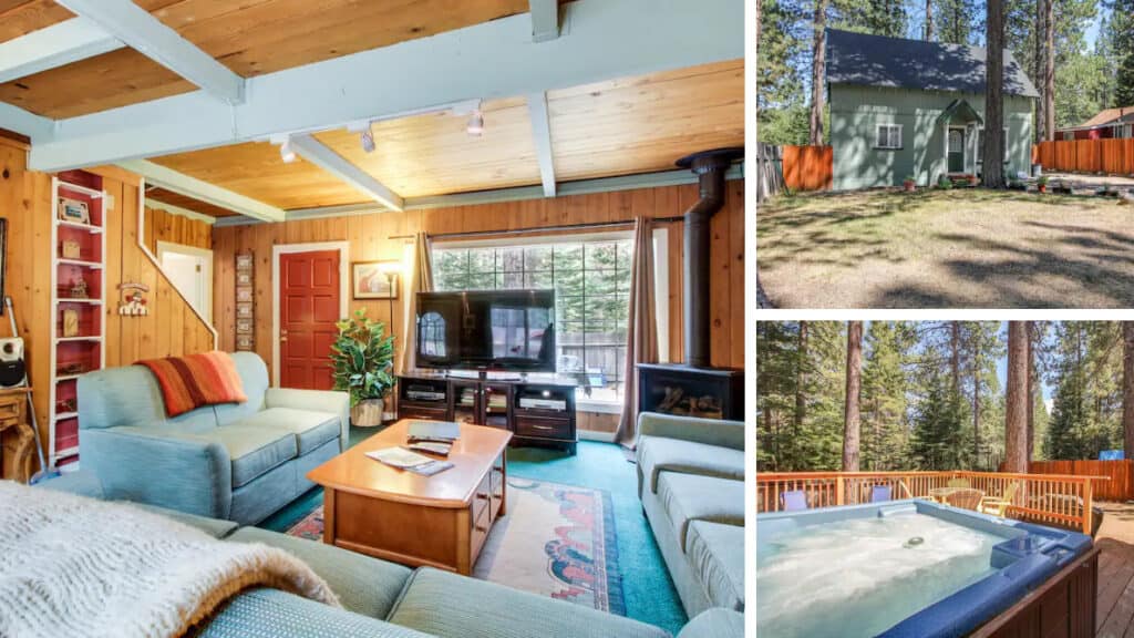 Dog Friendly Colorful Cabin with Large Deck and Hot Tub